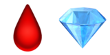 Blood Diamond in emojis
