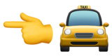 Taxi Driver in emojis